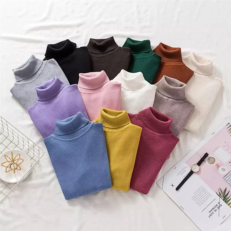 Deal of the Day Women Turtleneck Pullover Sweater