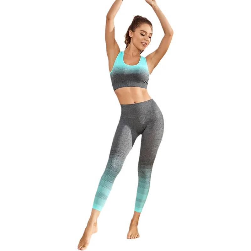 Weekend Savings Bonanza Women's Seamless Breathable Moisture Wicking Bra Yoga Set