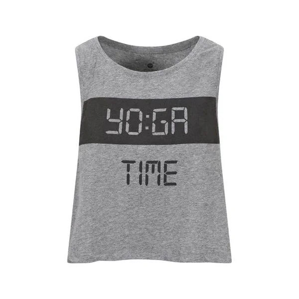 Weekend Deals That Sparkle YO:GA Time Crop Grey