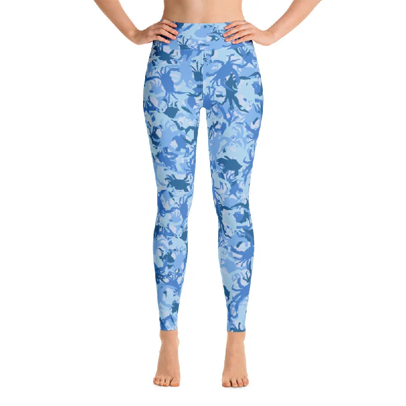 Weekend Offers You Can't Ignore Blue Crab Camo Yoga Leggings