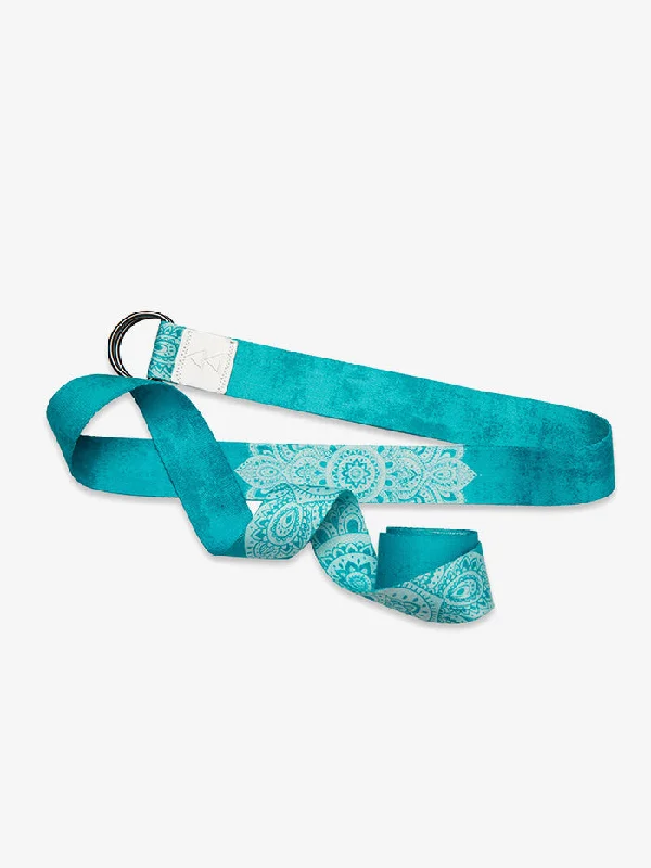 Super Bargain Yoga Design Lab Yoga Strap - Mandala Turquoise
