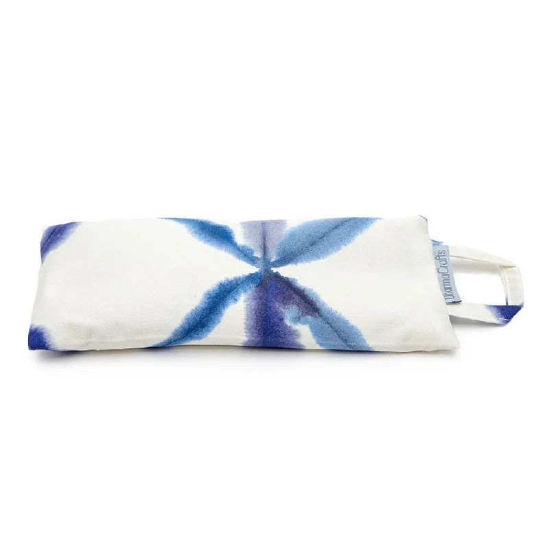 Price Slash Yoga Eye Pillow in Blue Watercolor Geometric