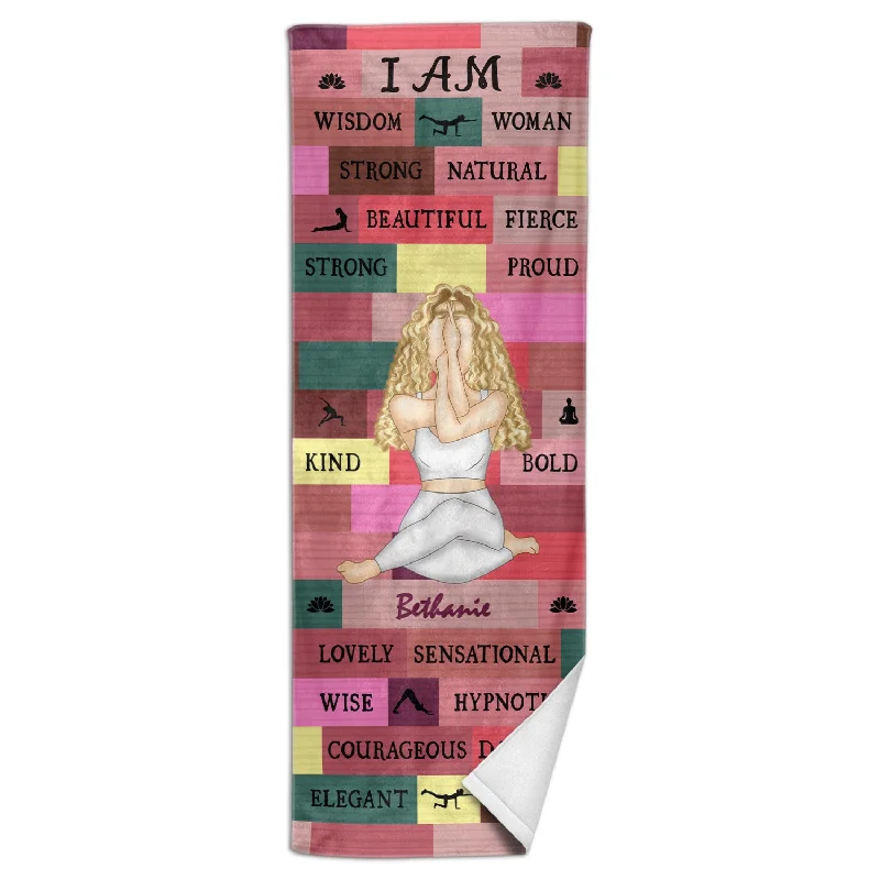 Sale Alert Yoga Girl I Am Bold - Gift For Yourself, Gift For Women - Personalized Yoga Towel