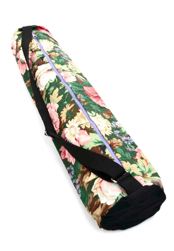 Epic Value Yoga Mat Bag | Big Flowers - Lilac | Size Small