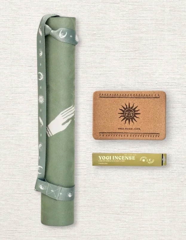 Sale Alert 4 mm Yoga Pack - Ceremony Sage  Yoga Mat + Block + Strap + Incense