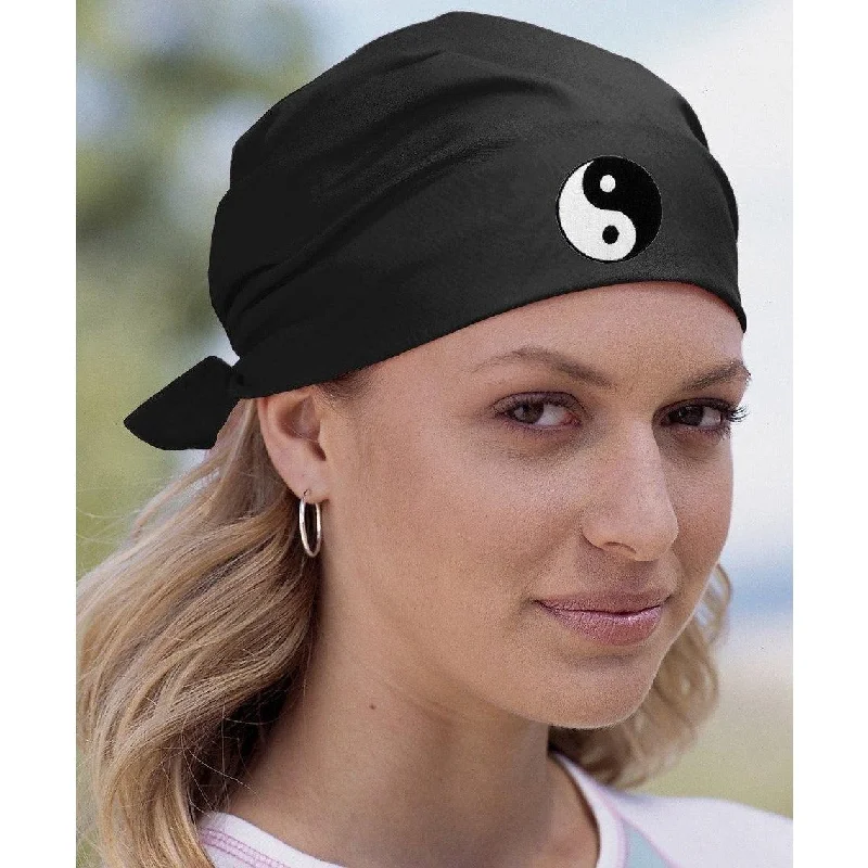 Weekend Deals to Brighten Your Day Yoga Solid Bandana - "Yin Yang Patch"