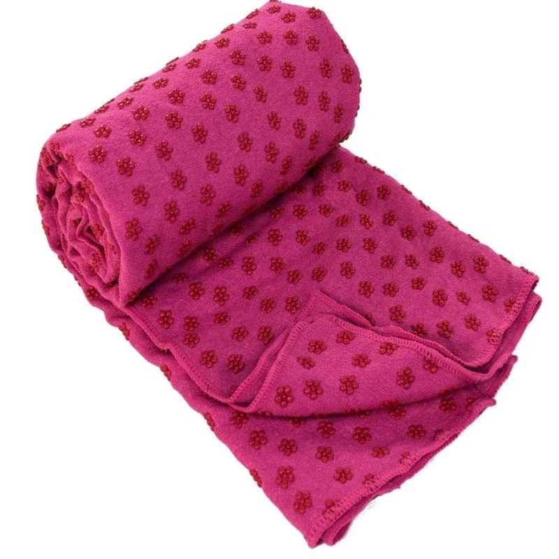 Time-Sensitive Yoga sticky towel dark pink