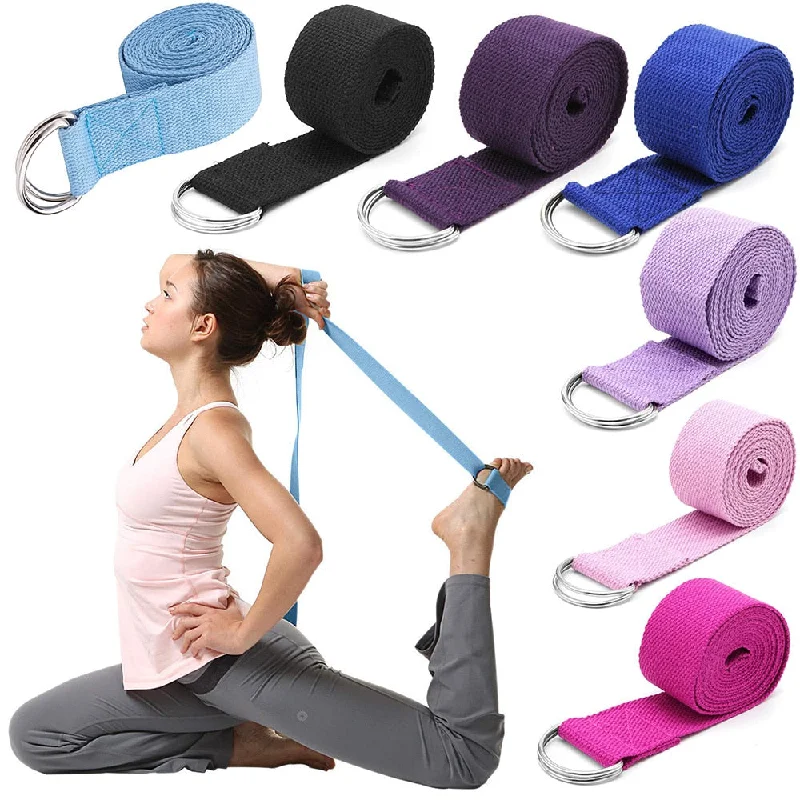 Weekend Deals That Wow Yoga Stretch Strap Multi-Colors D-Ring Belt