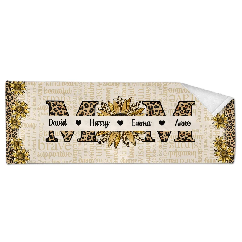 Great Deal Yoga Sunflower Mom - Gift For Mother - Personalized Yoga Towel