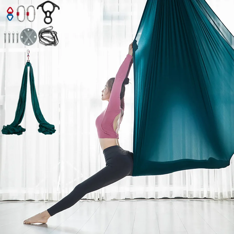 Big Deal Yoga Swing Set 9.2 Ft. Antigravity Ceiling Hanging Yoga Sling