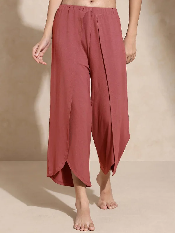 Weekend Savings Spree Yoga Tulip Pants Marsala