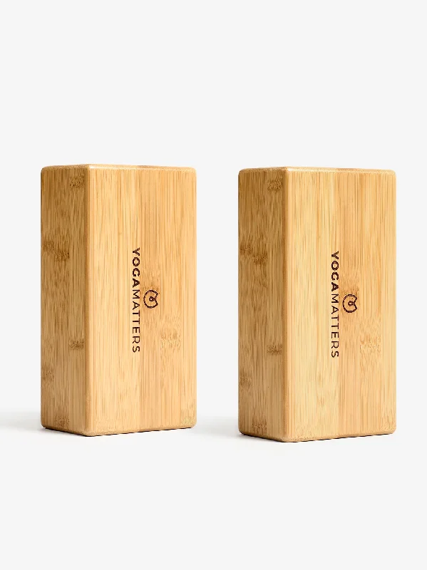 Weekend Discounts You Deserve Yogamatters Bamboo Brick Pair