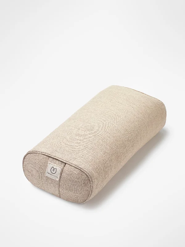 Deal of the Day Yogamatters Hemp Small Rectangular Buckwheat Bolster - Natural