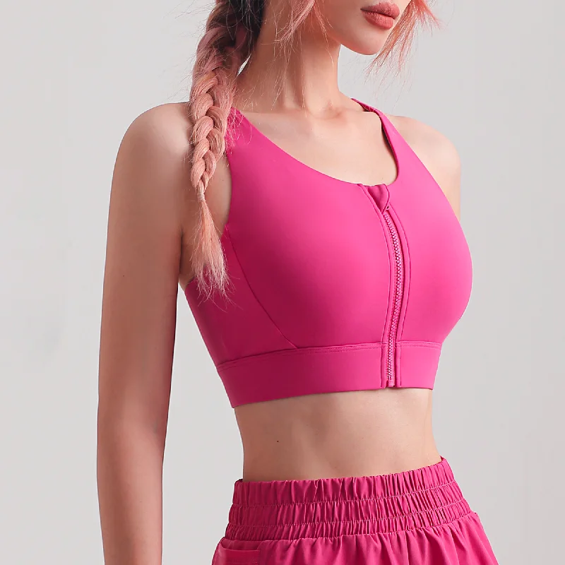Instant Savings Zipper Yoga Bra