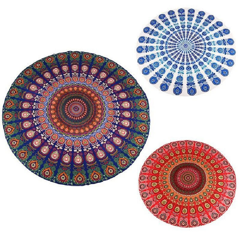 Pay Less Round Yoga Meditation Towel/Mat
