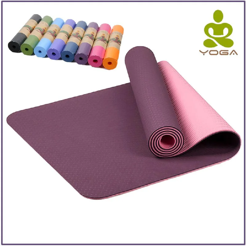 Savings Event 6MM TPE Non-slip Yoga Mats For Fitness Tasteless Brand Pilates Mat 8Color Gym Exercise Sport Mats Pads with Yoga Bag Yoga Strap