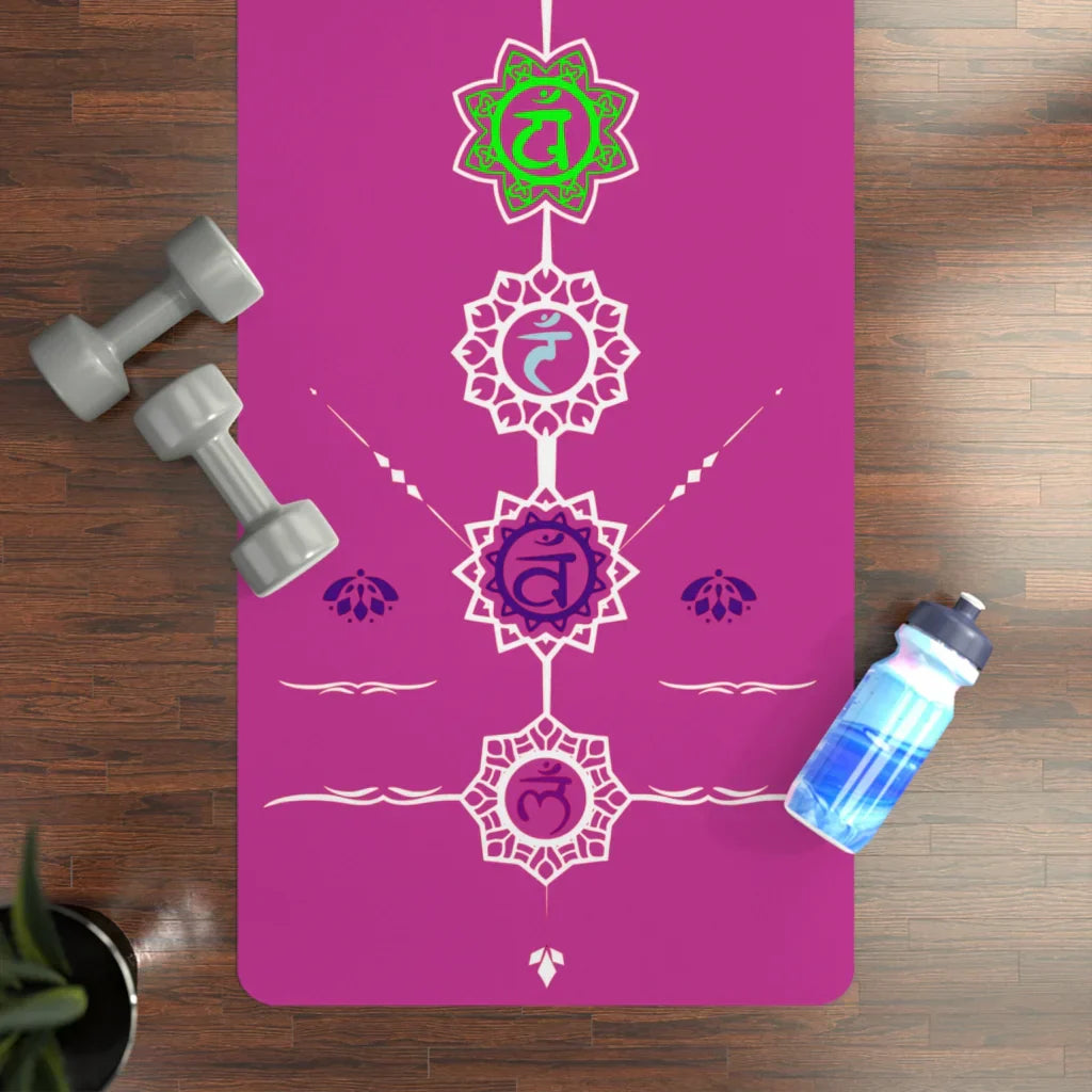 Discount Mania 7 CHAKRA YOGA MAT FOR SPIRITUAL BALANCE & PEACEFUL PRACTICE