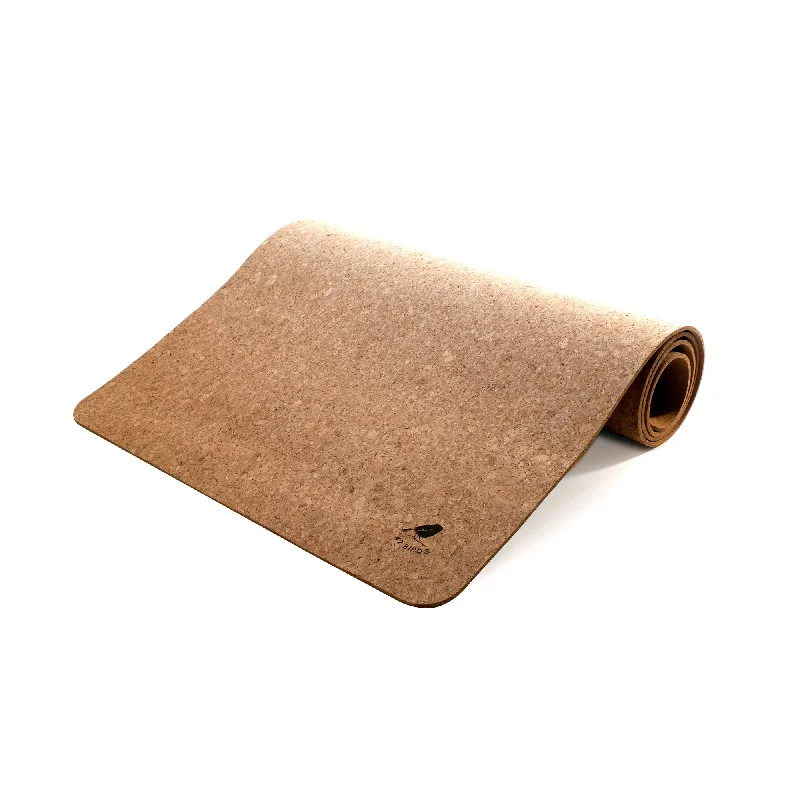 Weekend Savings Delight 100% Cork Yoga Mat "The Woodpecker"