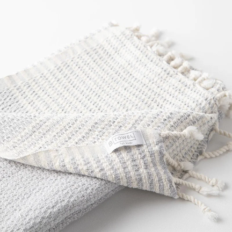 Unmissable Sale Full Body Turkish Towel | Stone Stripe