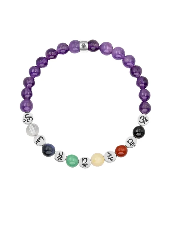 Big Savings Chakra Amethyst Stone Bracelet