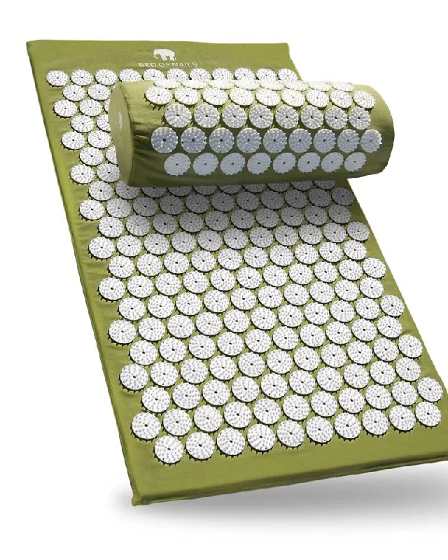 Weekend Deals You Can't Resist Acupressure Mat & Pillow - Green