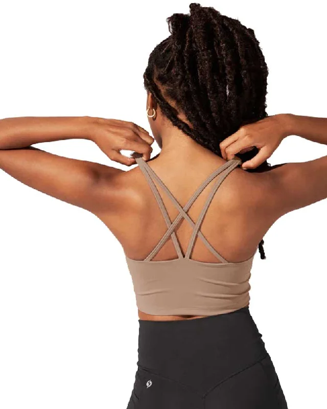 Weekend Bargains Just for You Celeste Mesh Crop Bralette - Leafless Tree
