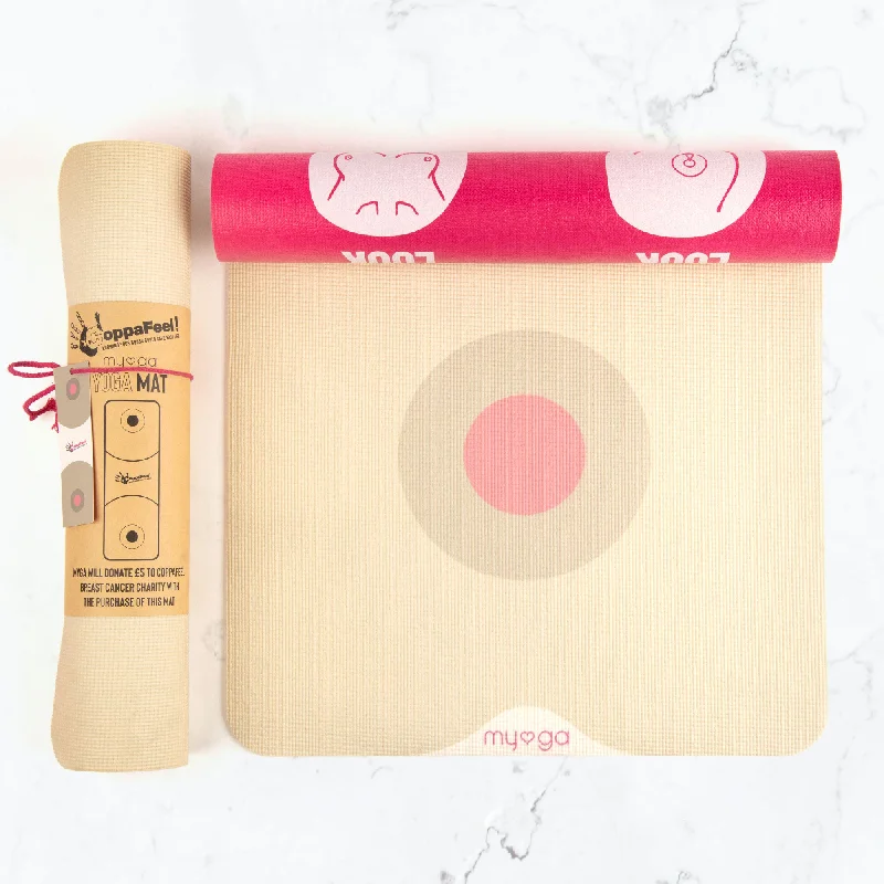 Can't Resist Breast Cancer Awareness Charity CoppaFeel! Just Boobs Mat
