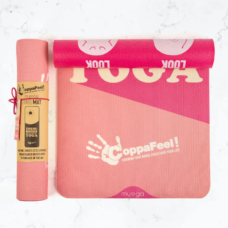 Don't Miss Out Breast Cancer Awareness Charity CoppaFeel! Yoga Boobs Mat