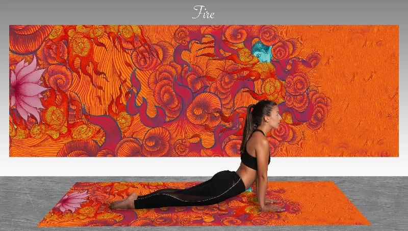 Weekend Savings Bonanza Fire Element Yoga Mat
