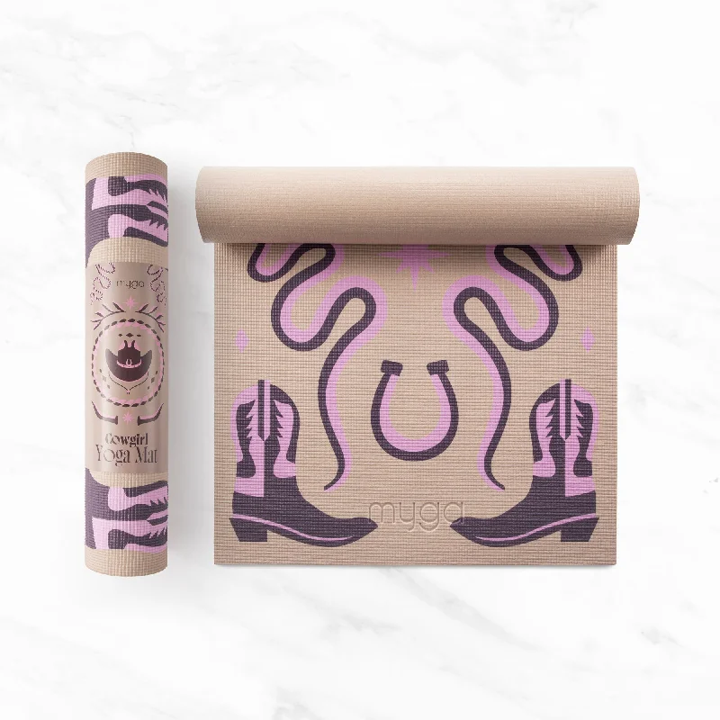 Time-Sensitive Cowgirl Mat For Yoga & Fitness Non Slip