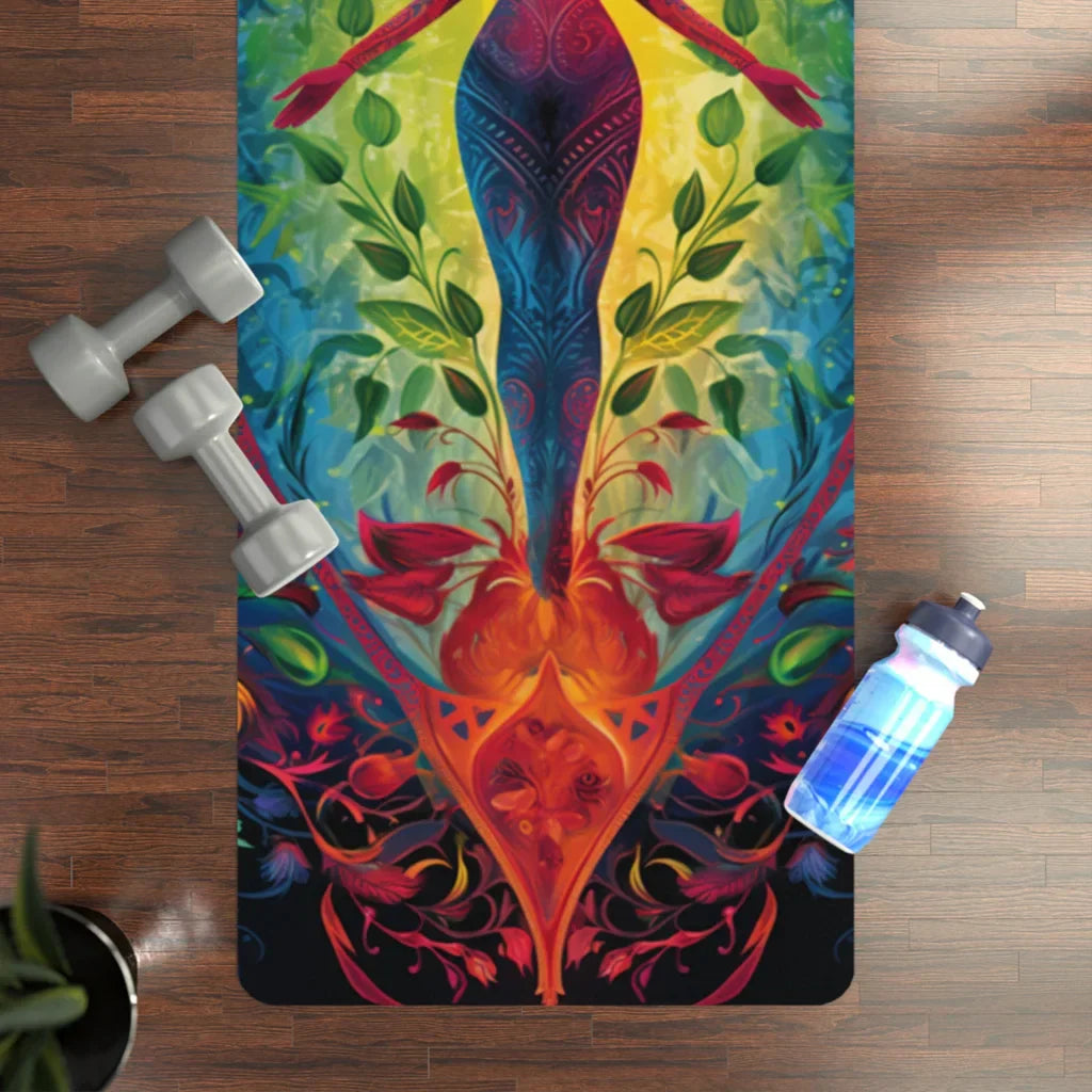 Sale Alert DIVINE HARMONY NON-SLIP RUBBER YOGA MAT – SPIRITUAL DESIGN