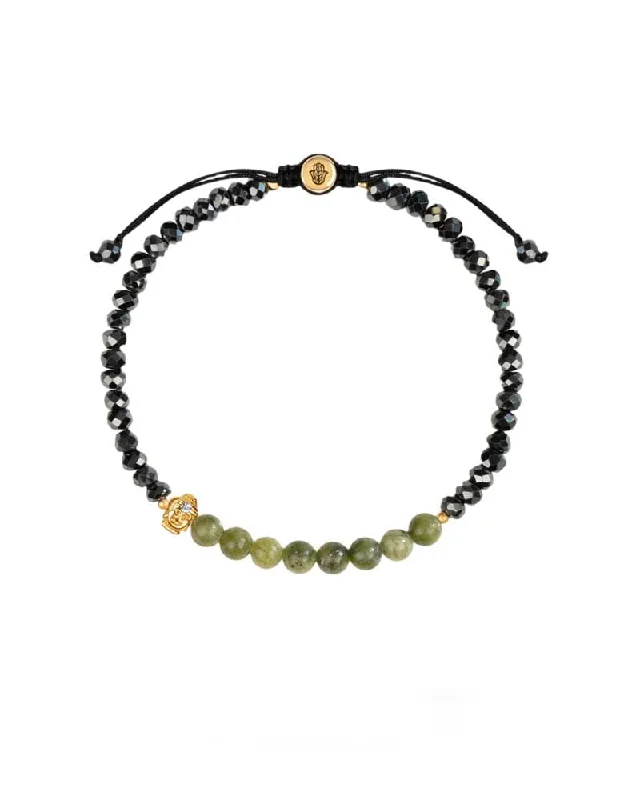 Weekend Shopping Made Better Jade Buddha Hematite Luck Bracelet