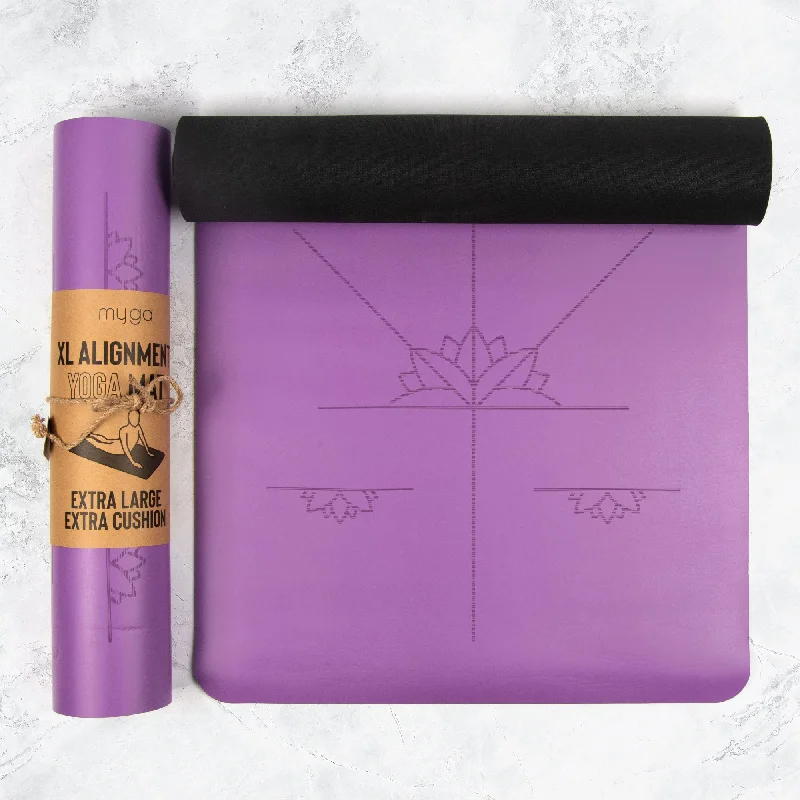 Weekend Savings Fiesta Extra Large Purple Lotus Alignment Yoga Mat