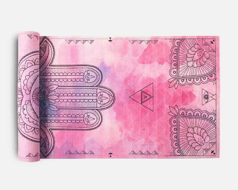 Weekend Bargains to Grab Yoga Mat - Hamsa Print