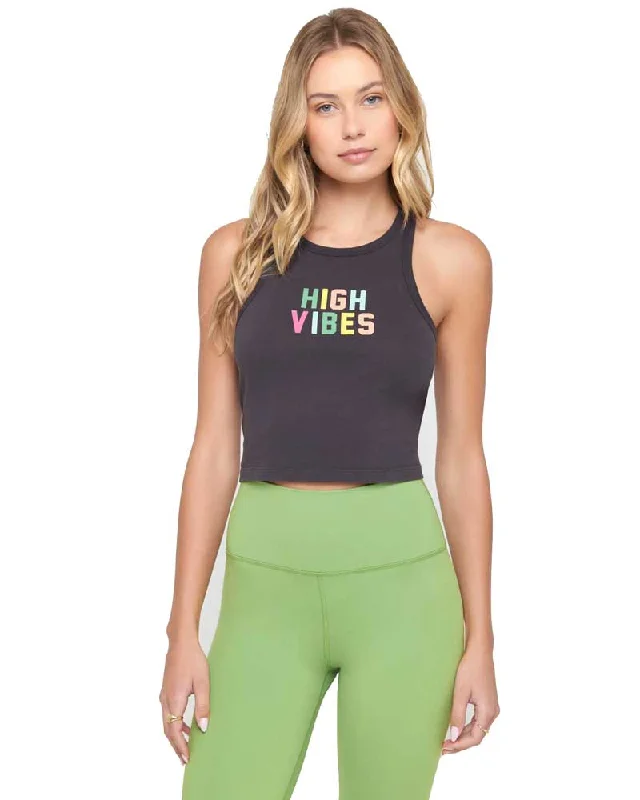 New Deal High Vibes Sienna Crop Tank