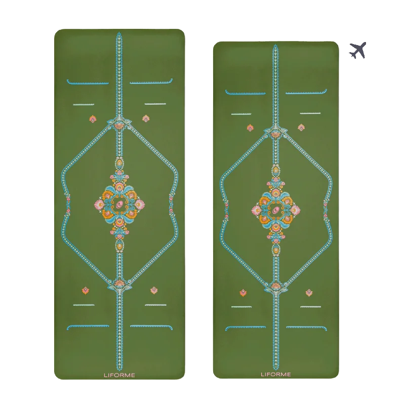 Weekend Specials to Relish Liforme Mindful Garden Yoga Mat & Travel Mat Bundle