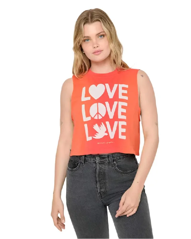 Steals and Deals Love Shine Callie Crop Tank