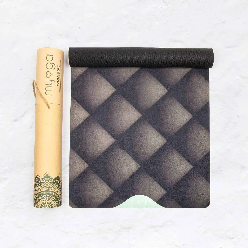 Amazing Value Black Luxurious Vegan Suede Yoga Mat