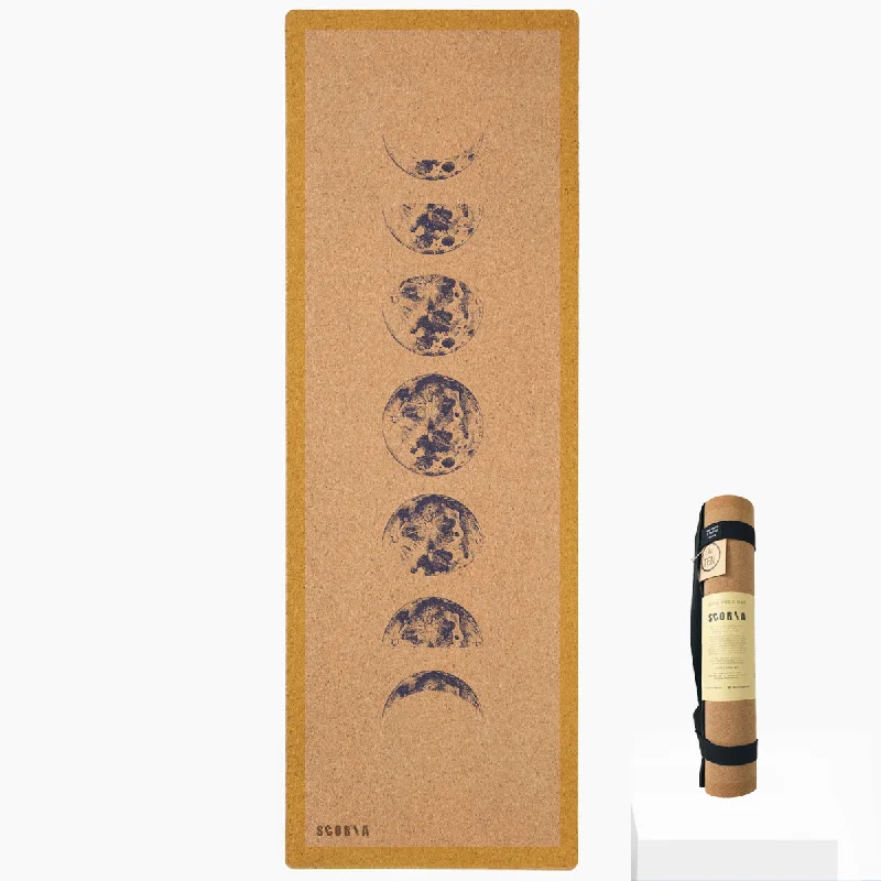 Weekend Deal Moon Phases Cork Yoga Mat | 4.5MM
