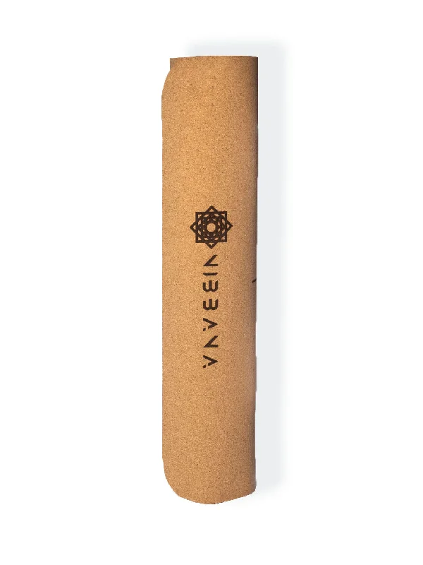 Celebrate the Weekend with Discounts Terra Cork Yoga Mat 5mm with Guided Lines