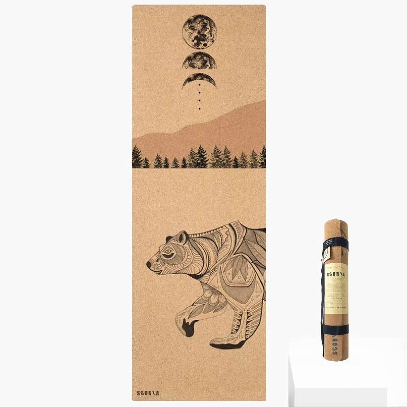 Weekend Specials Just for You Night Bear Cork Yoga Mat | 4.5MM | Collab Edition