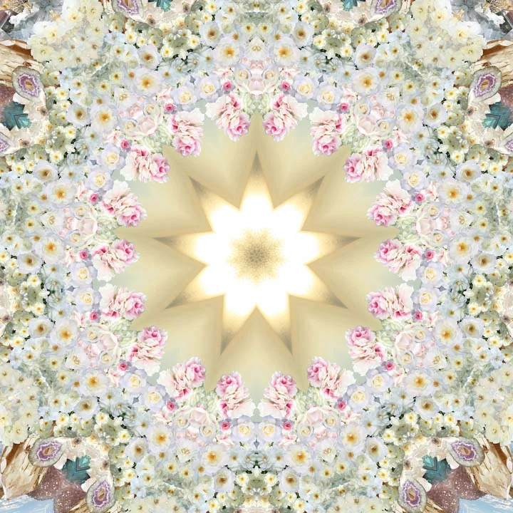 Can't Beat PEACE // White Rose Crystal Travel + Hot Yoga Mat