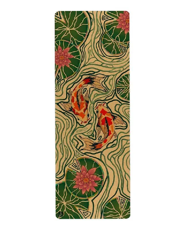 Time-Limited Offer Pond of Harmony Aura Cork Yoga Mat + Plant Foam