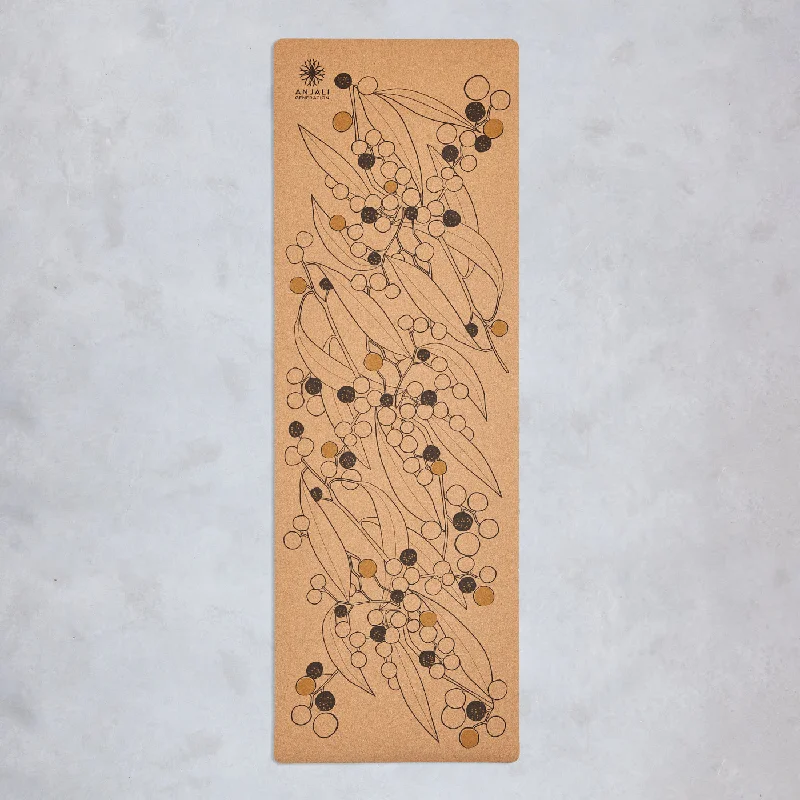 Shop Now Wattle Design Cork Yoga Mat