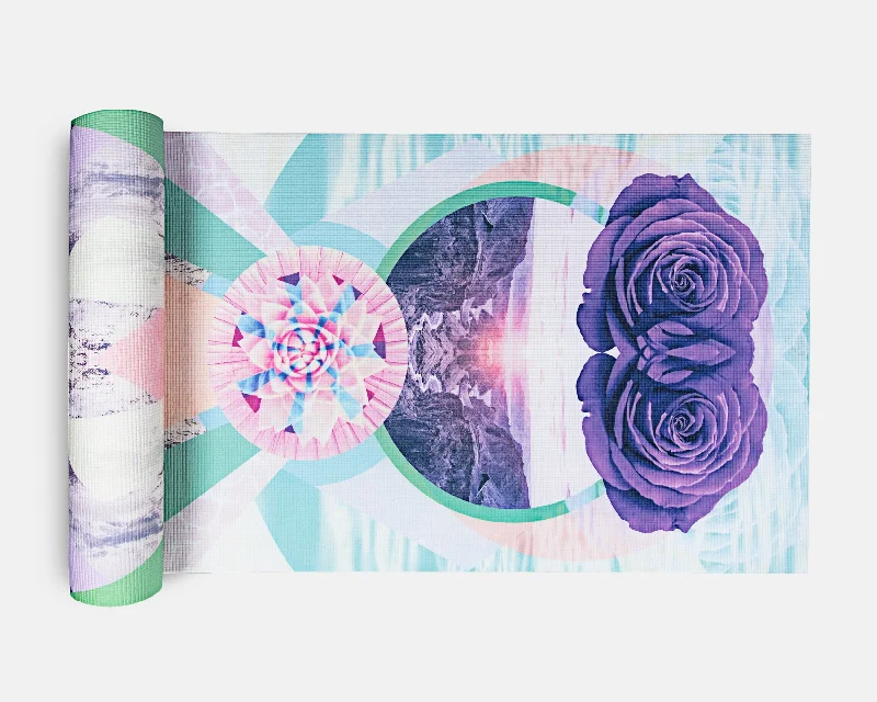 Weekend Savings Spectacular Yoga Mat - Rose Vision Print
