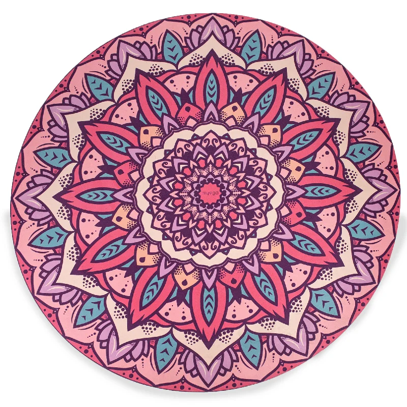 Weekend Shopping Bliss Round Yoga Meditation Mat - Mandala
