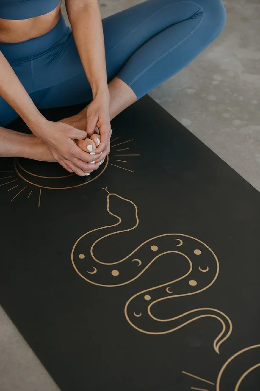 Weekend Savings Fiesta Serpent Yoga Mat Gold 5mm