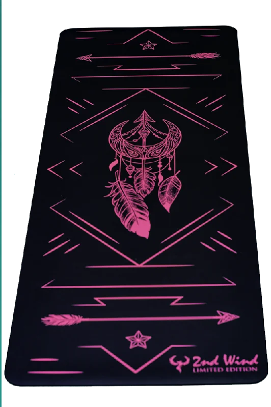 Weekend Special Sticky Yoga Mat- Pink Black BOHO
