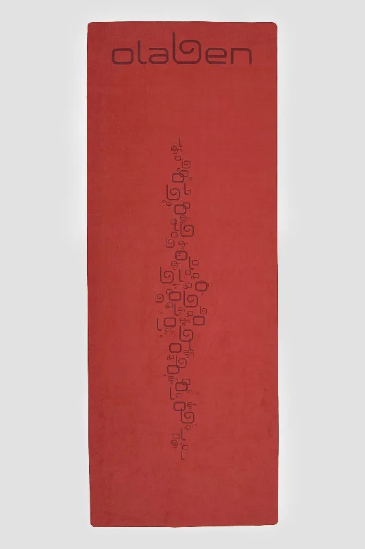 Weekend Specials to Enjoy Suede Foldable Travel Yoga Mat - Red