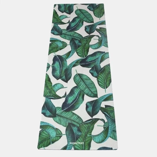 Massive Savings Eco Luxury Yoga Mat | Tropical Leaf 3mm